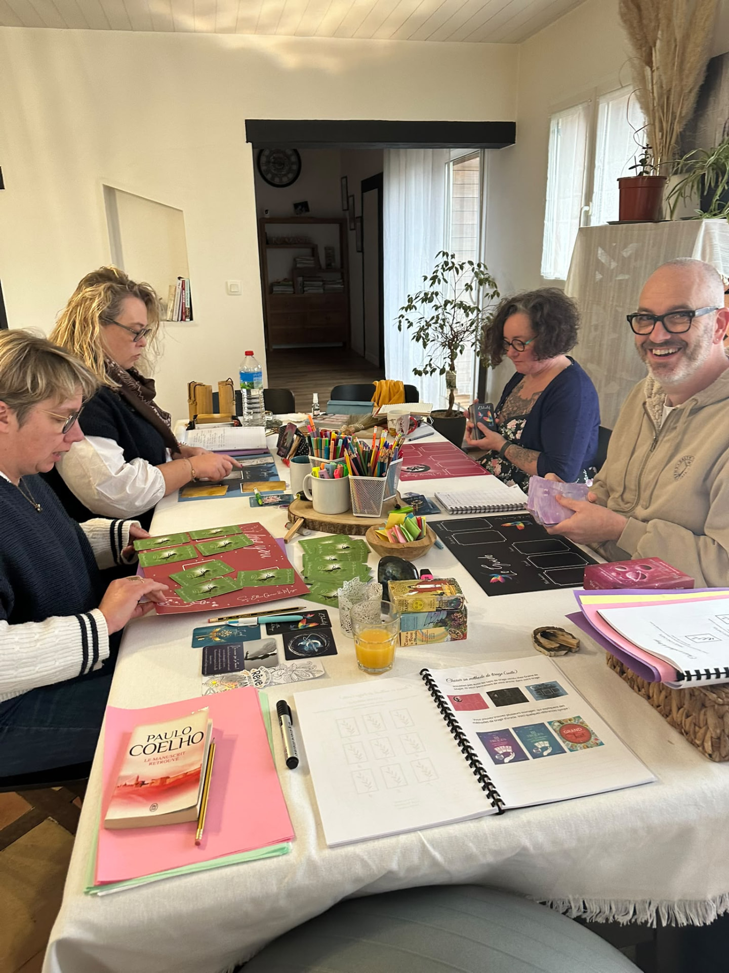 Moment partagé pendant une formation cartomancie (3)